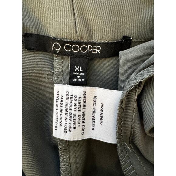 New 19 COOPER Women's Dark Gray High Waist Wide Leg Trousers Size XL - Picture 6 of 6